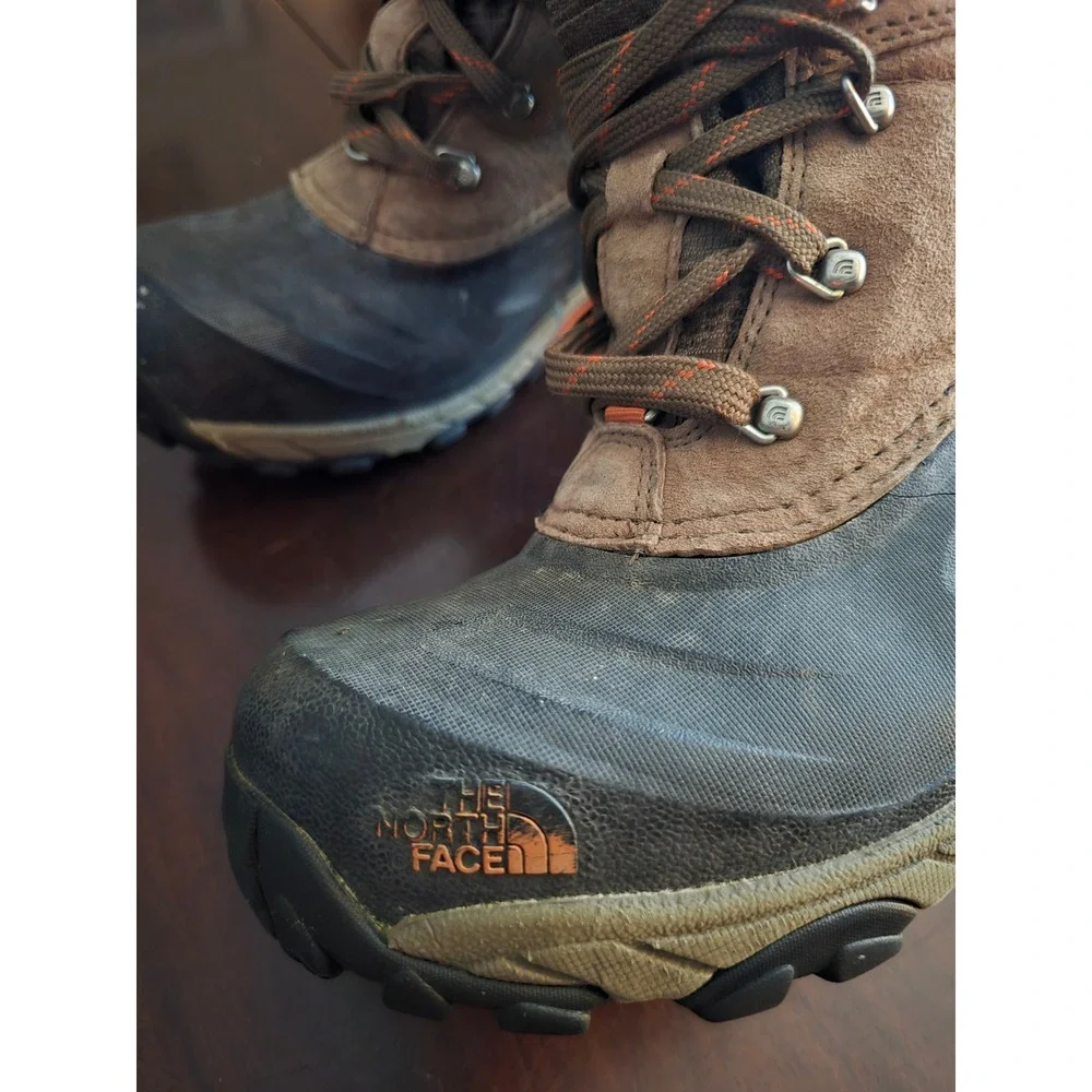 The North Face Chilkat II Mens Brown Waterproof Heatseeker Winter Boots Size 9